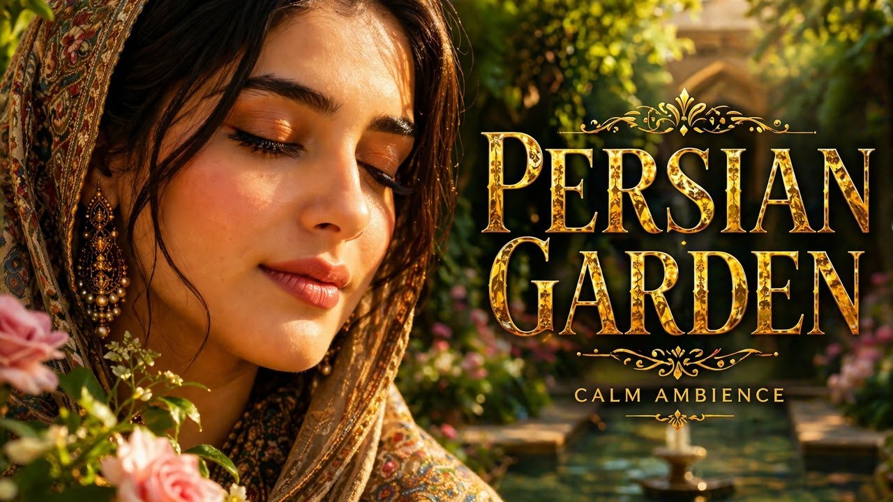 Persian Garden Ambience 🌹 Peaceful Nature Sounds for Meditation & Relaxation