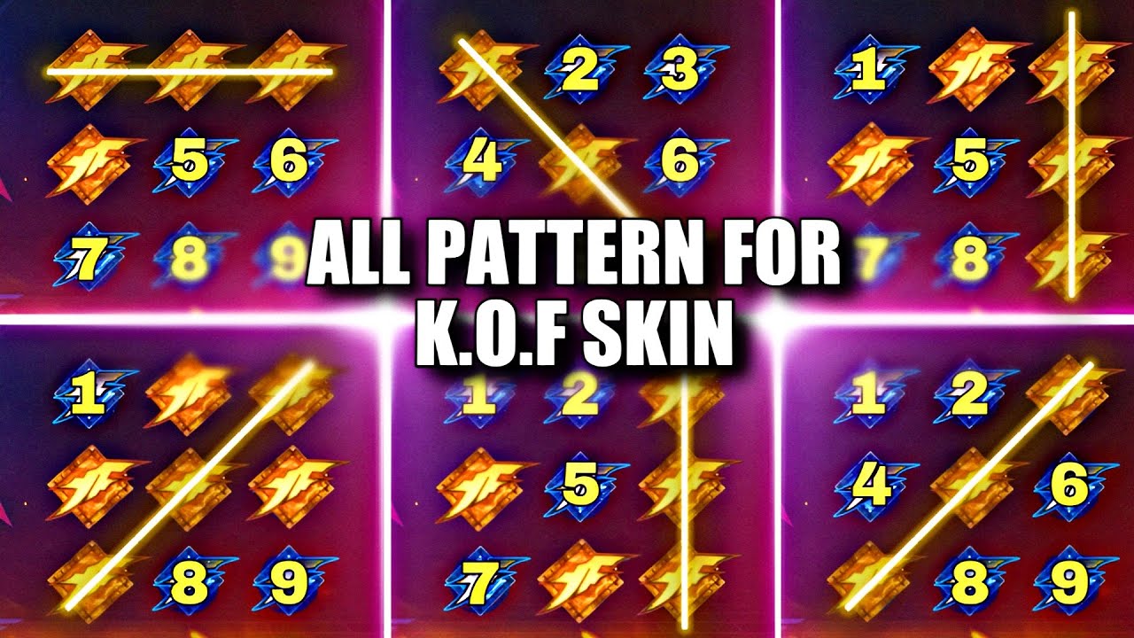 ALL POSSIBLE BINGO PATTERN FOR KOF SKIN |  MOBILE LEGENDS X KOF
