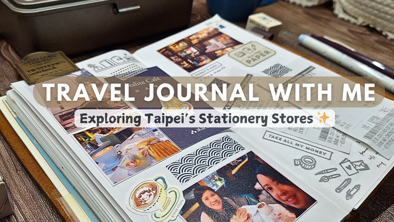 Exploring Taipei's Best Stationery Stores 🇹🇼 Scrapbook Travel Journal in a Traveler's Notebook