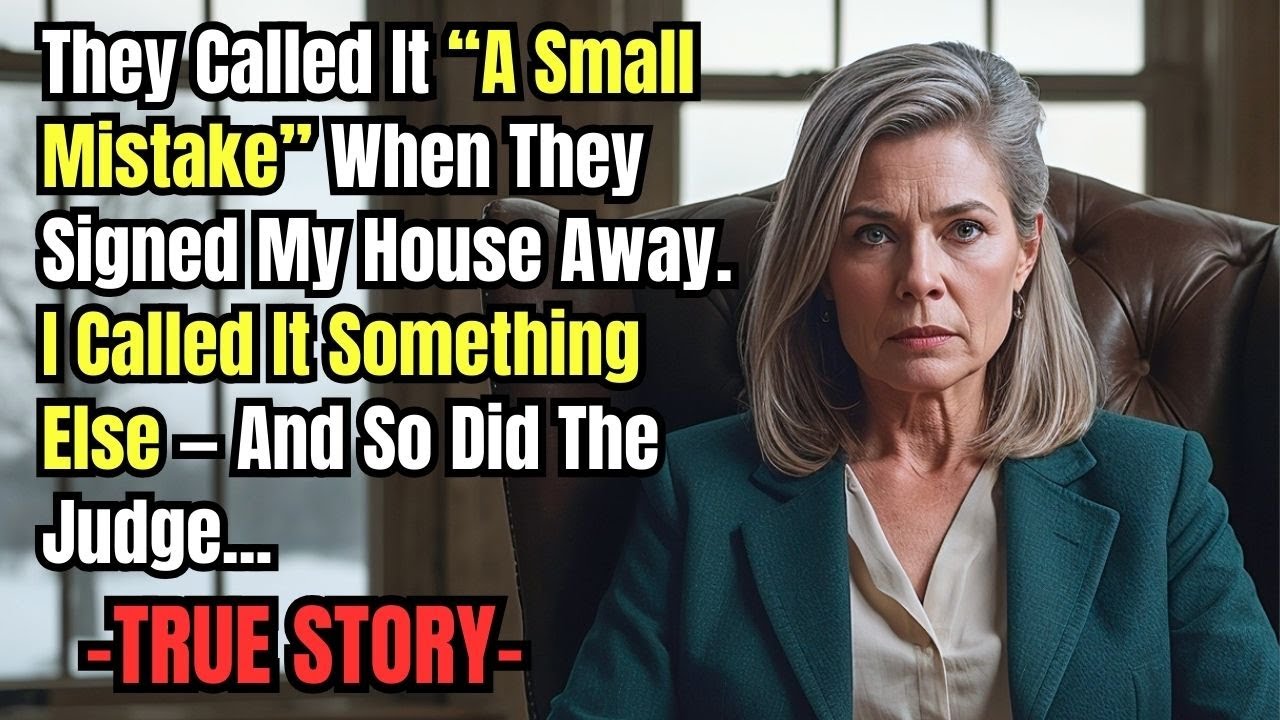 HER STORY FROM WISCONSIN👵💔They Called It “A Small Mistake” When They Signed My House Away. I Called…