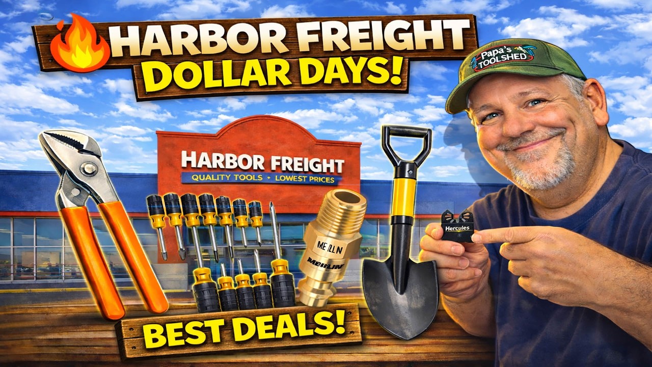 Harbor Freight Just Dropped Their NEW Dollar Days! 2/12 - 2/25