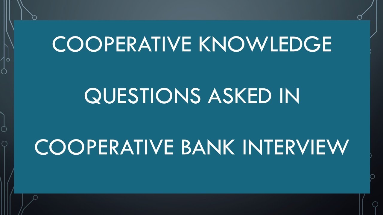 COOPERATIVE KNOWLEDGE PART- 1