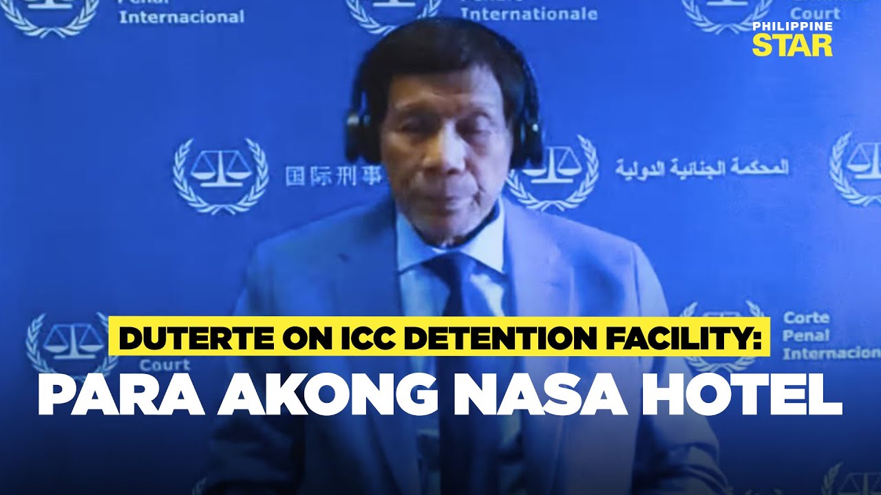 Duterte, parang nasa ‘hotel’ daw sa The Hague