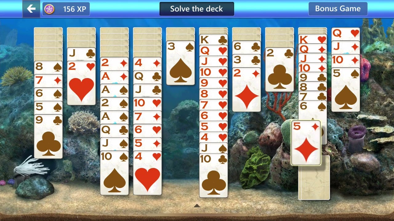 Microsoft Solitaire Spider 48000xp Level jumps to 6105