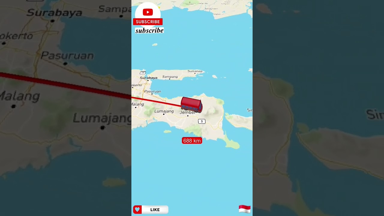 Berapa Jarak Dari Bandung Ke Bali Via Bus #shorts