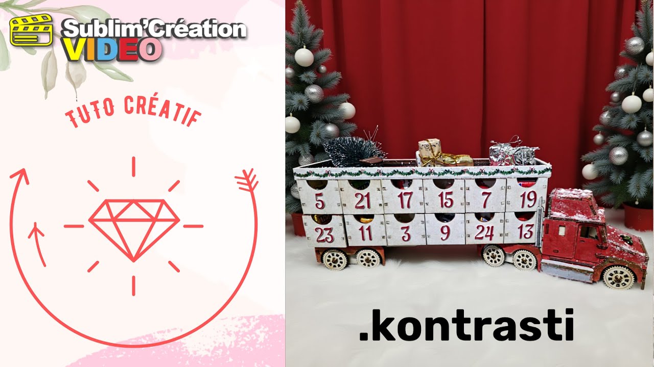 🎄🚛 Tuto créatif – Créer un calendrier de l’Avent camion 🎁