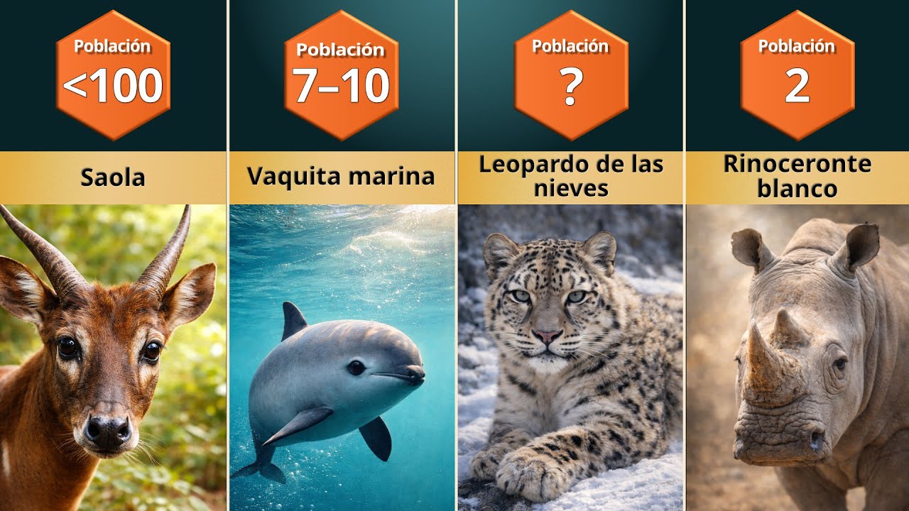 Los Últimos de su Especie | 16 Animales en peligro de extinción