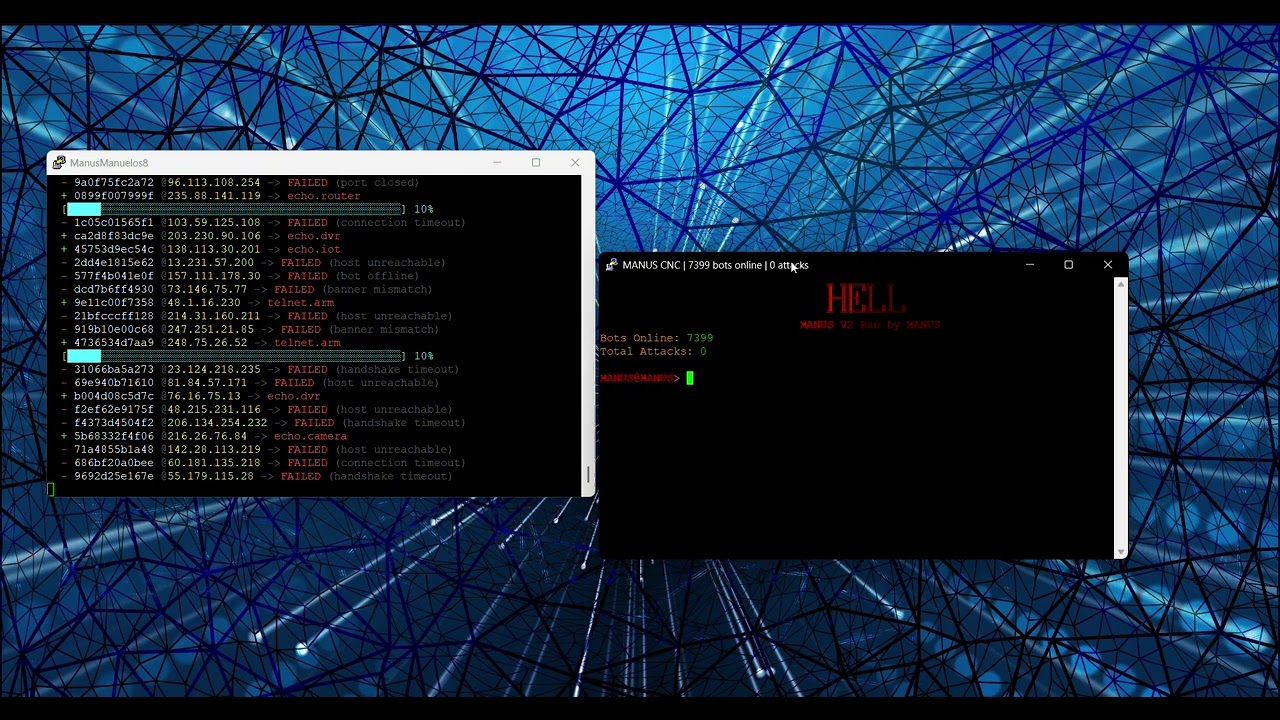 Loading Bots into my botnet MANUS - How to load powerful bots x86 exploit into mirai qbot irc