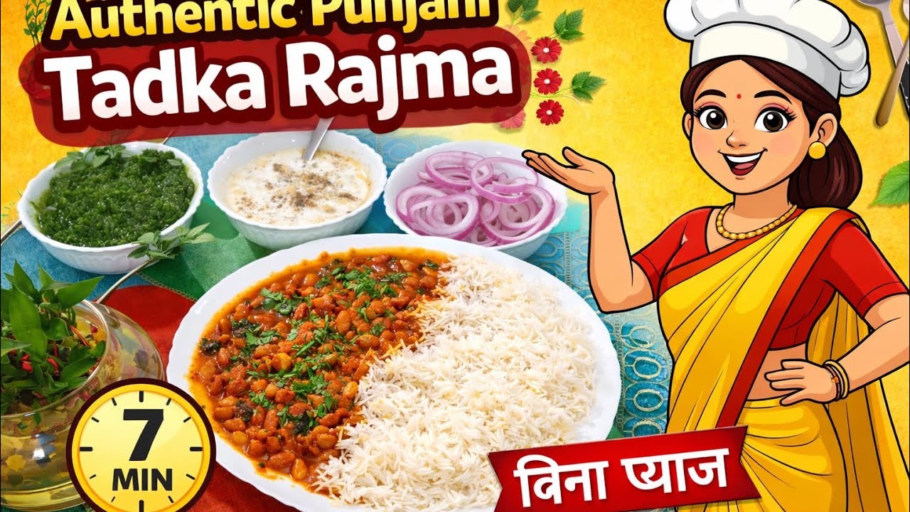 punjabi tadka rajma😋