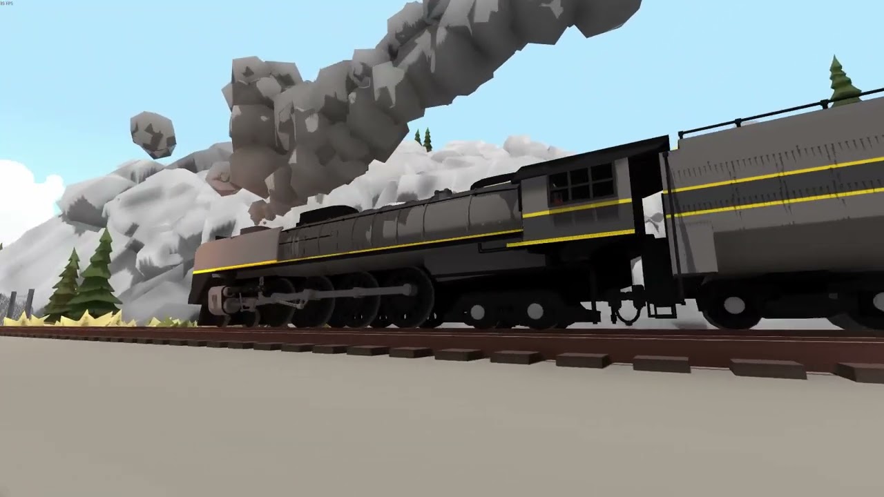 Rolling Line UP FEF and Big Boy Greyhound Passing