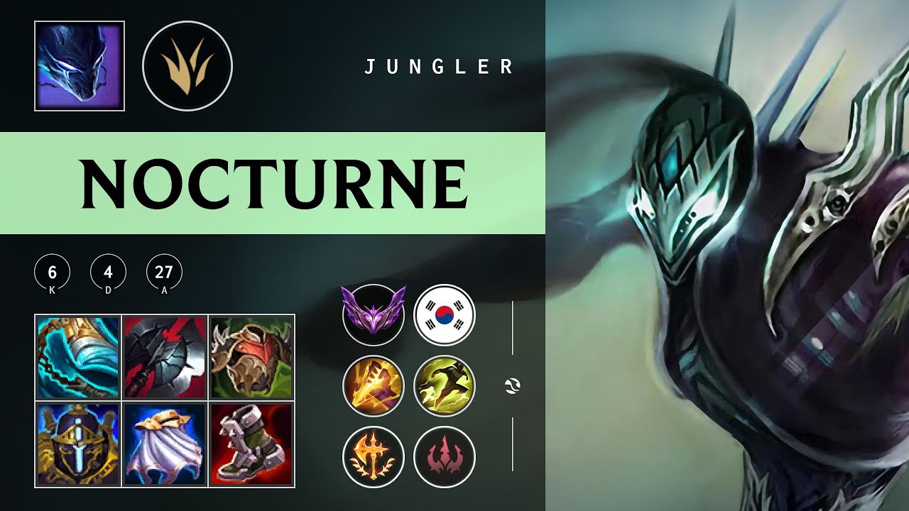 Nocturne Jungle vs Graves - KR Master Patch 25.23