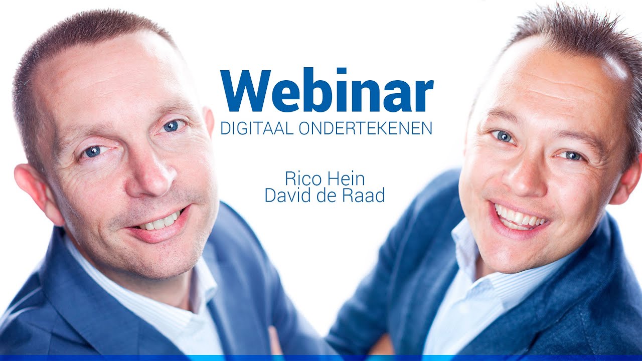 Webinar Digitaal ondertekenen