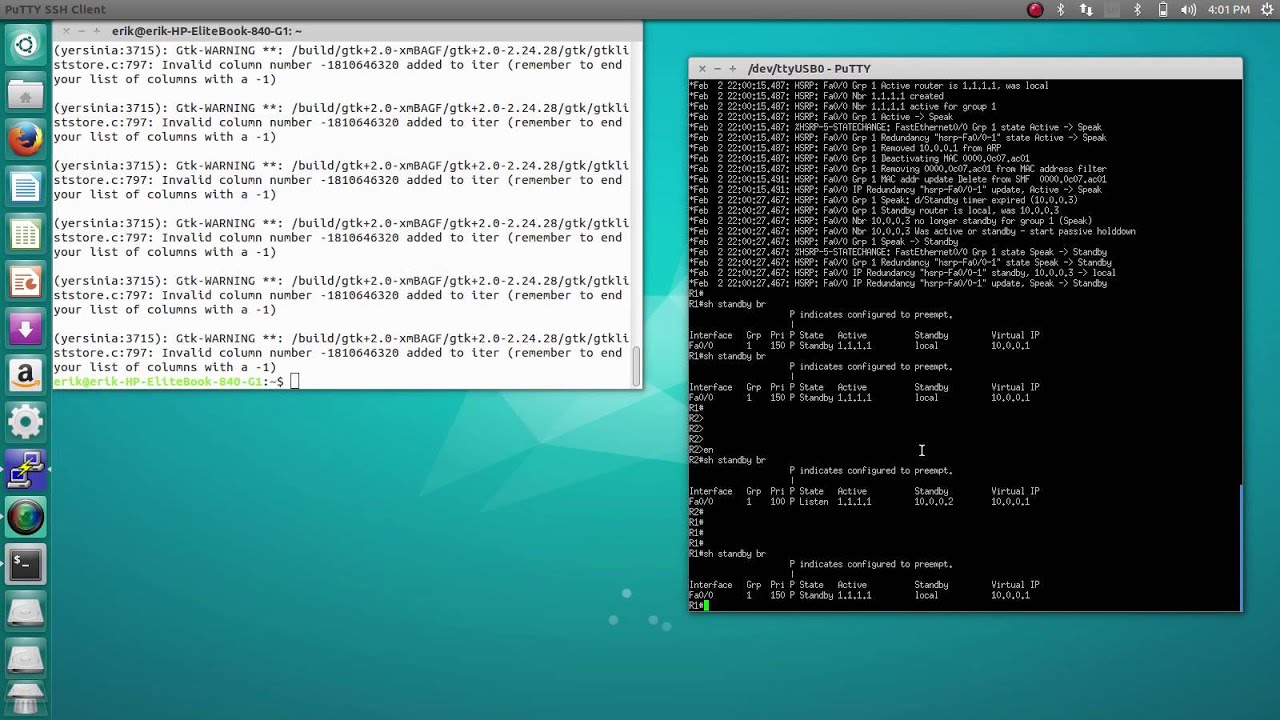 Attacking HSRP with Kali Linux (Yersinia MITM Attack)