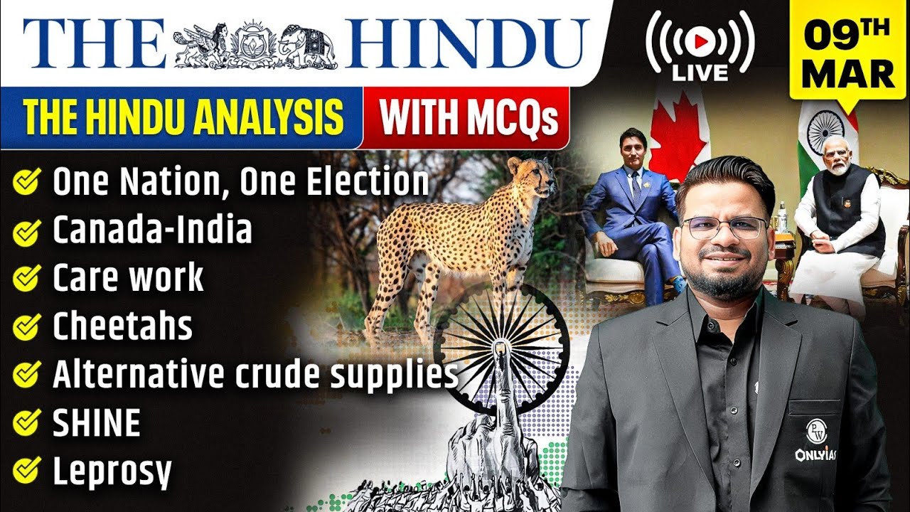 The Hindu Analysis | 9th March 2026 | The Hindu Newspaper  - Practice Questions | Prashant Sir