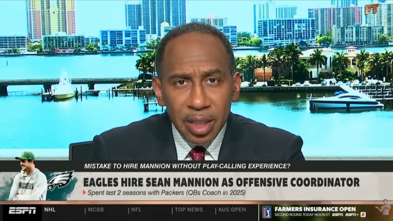 FIRST TAKE | Stephen A. reacts to Eagles hiring inexperienced Sean Mannion as OC