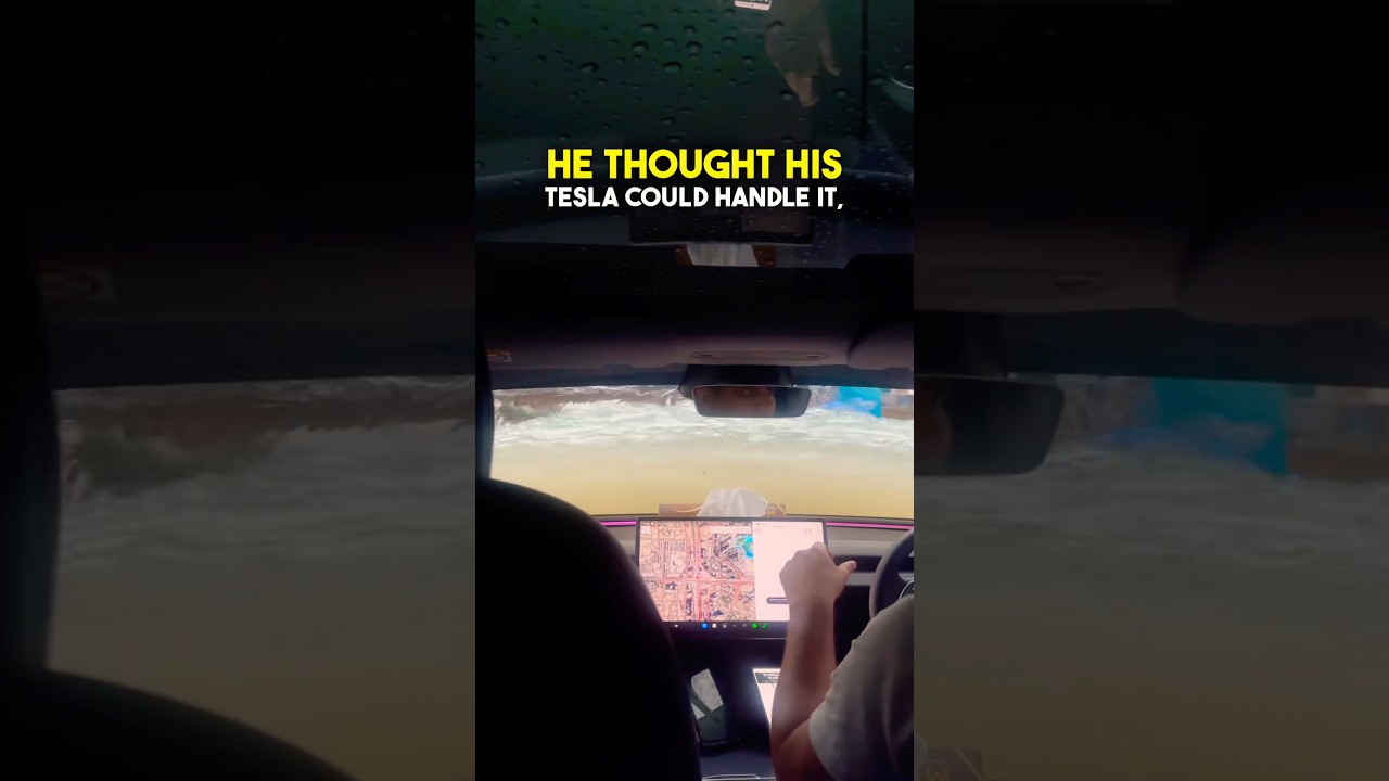 Driving a Tesla UNDERWATER? 😬