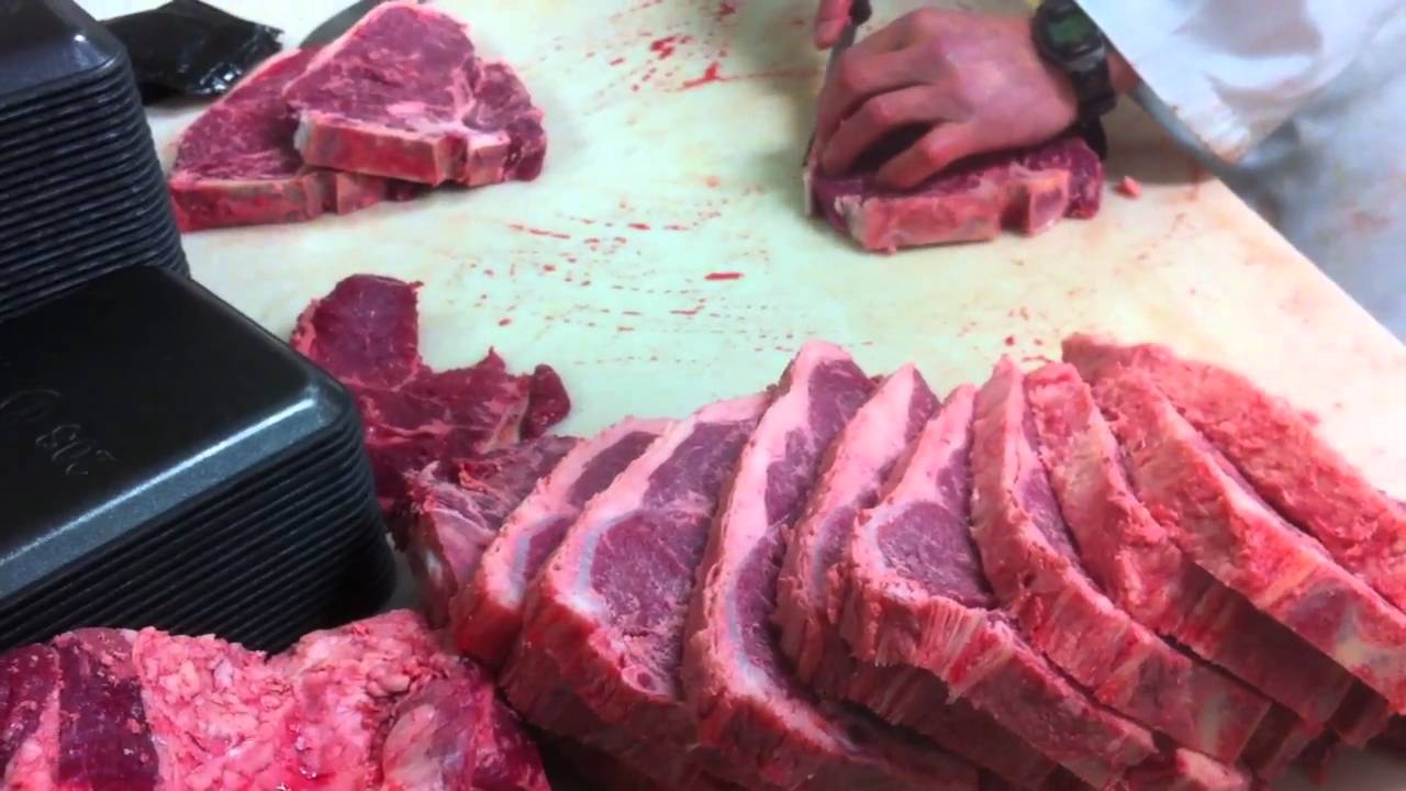Meat Cutting demo - Beef Shortloin