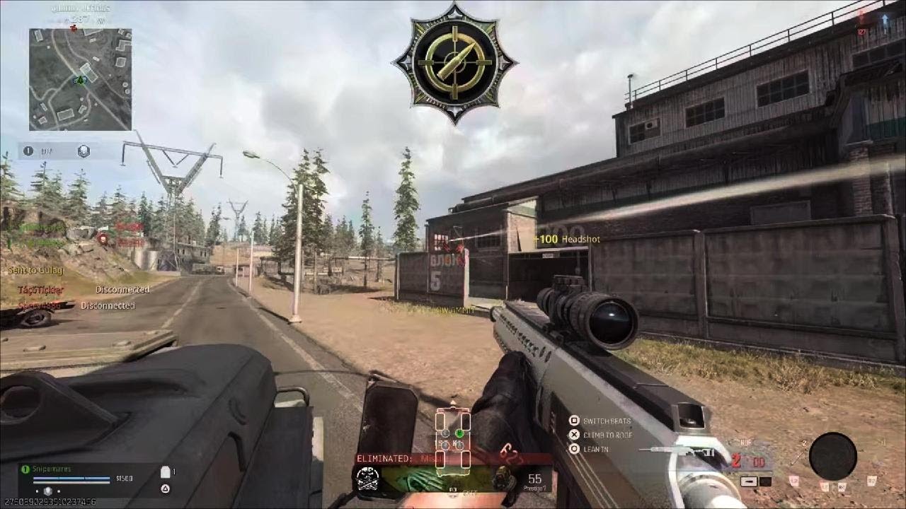 Seat swap headshot with sniper in Verdansk