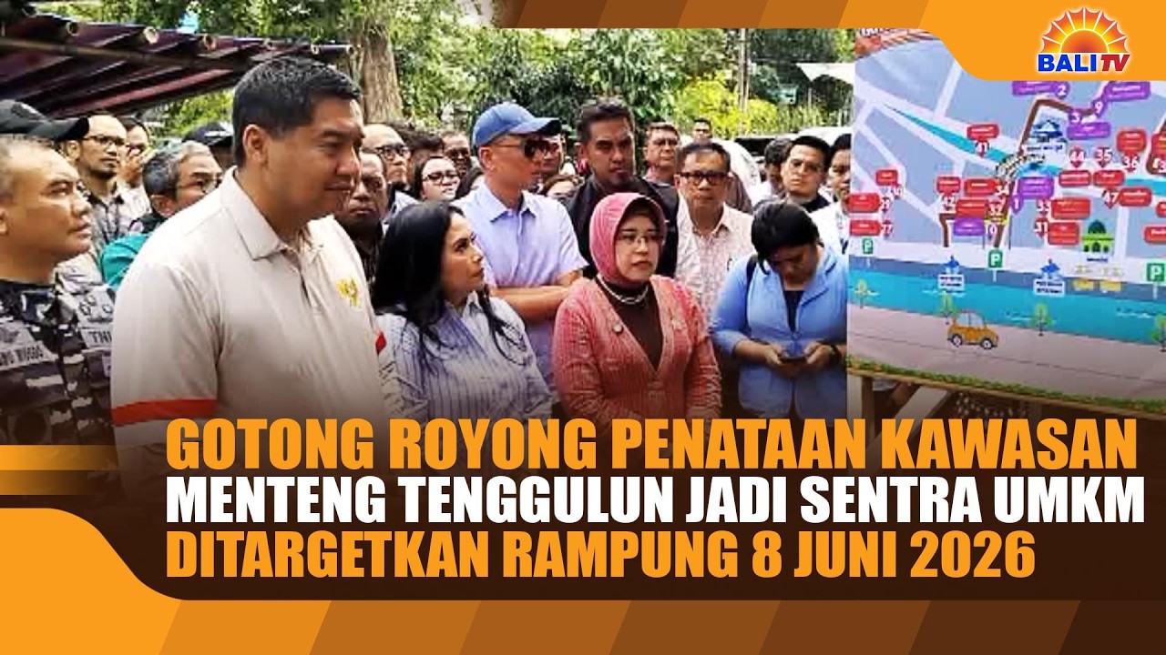 GOTONG ROYONG PENATAAN KAWASAN MENTENG TENGGULUN JADI SENTRA UMKM DITARGETKAN RAMPUNG 8 JUNI 2026
