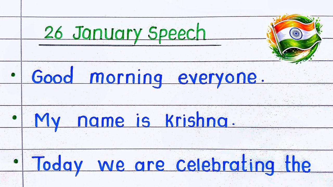 Republic Day Speech for Kids & Students | 10 Lines