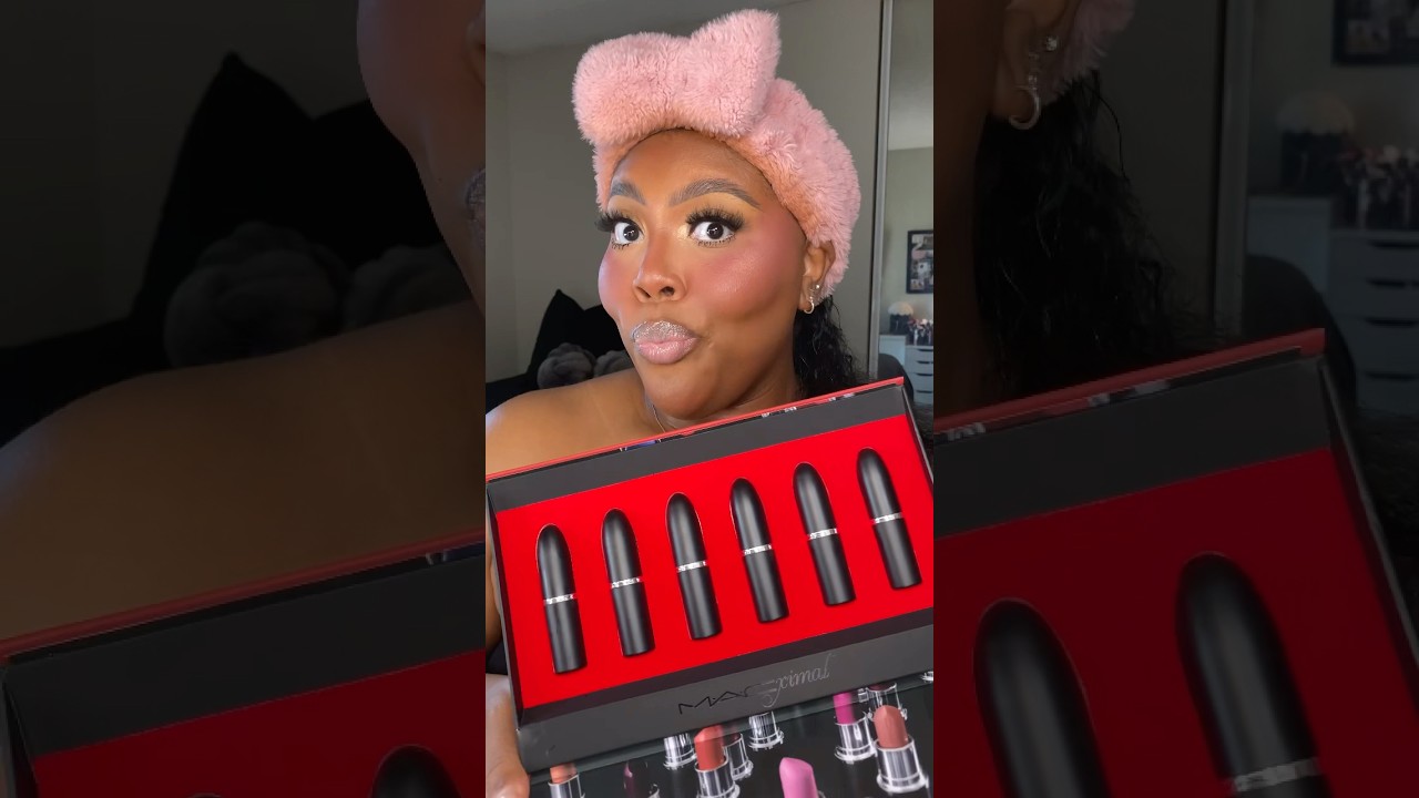 Let&rsquo;s try the NEW Mac Cosmetics Macximal Sleek Satin Lip Collection 🤪❤️ #makeupshorts #maccosmetics