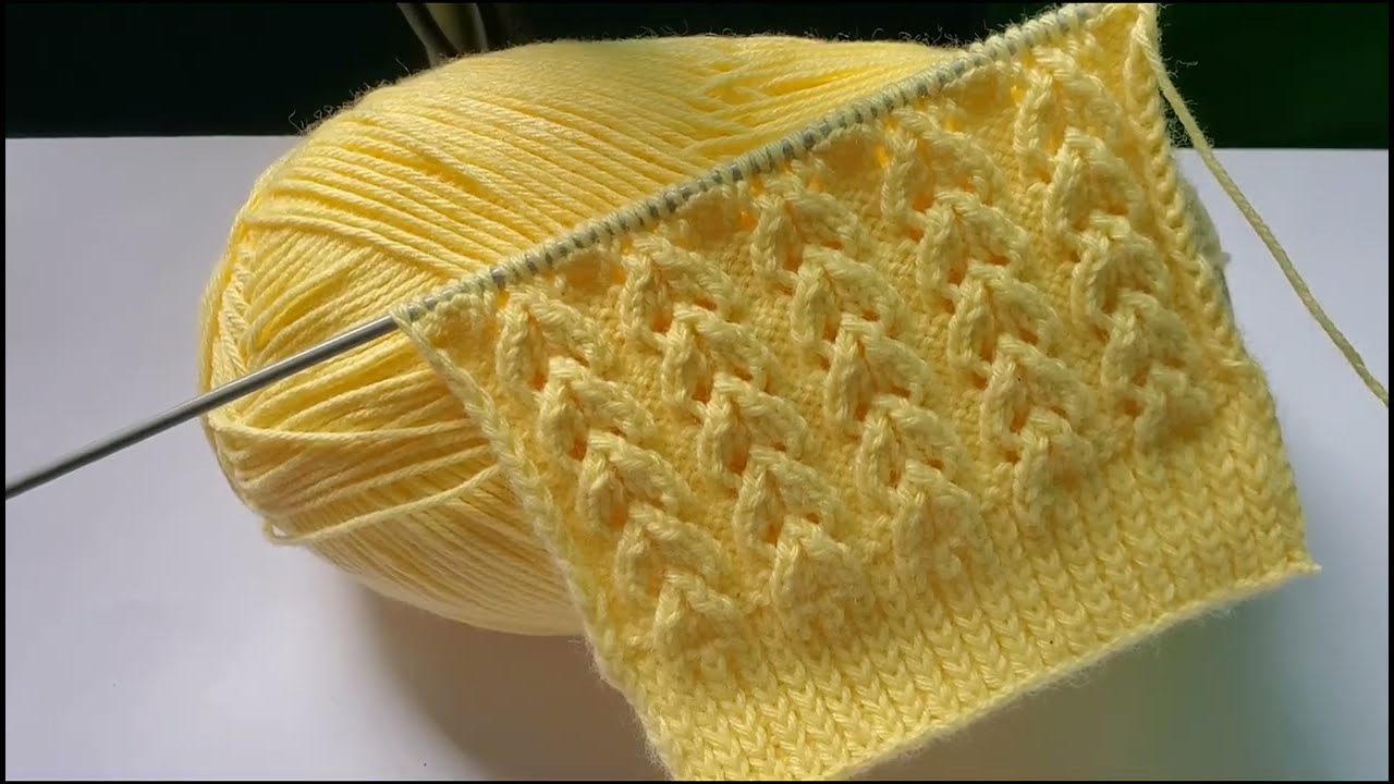 HERMOSO PUNTO TEJIDO A DOS AGUJAS o palitos | TEJIDOS ROSSY 💗