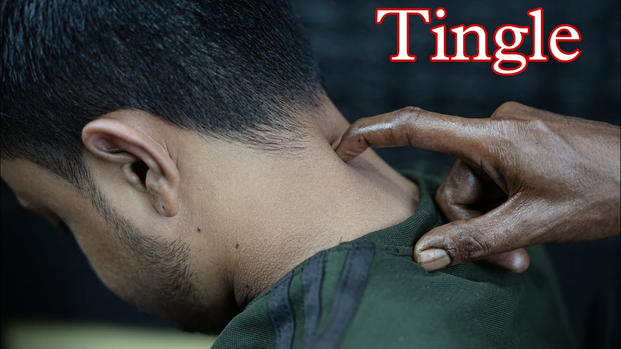 Tingle And Tapping Head Massage By Old School Barber | ASMR Tapping & Scratching Head Massage