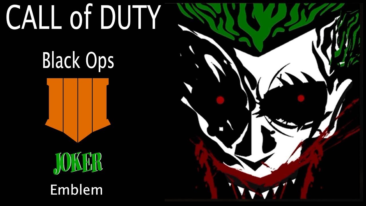 Call of Duty Black Ops 4 Emblem Joker