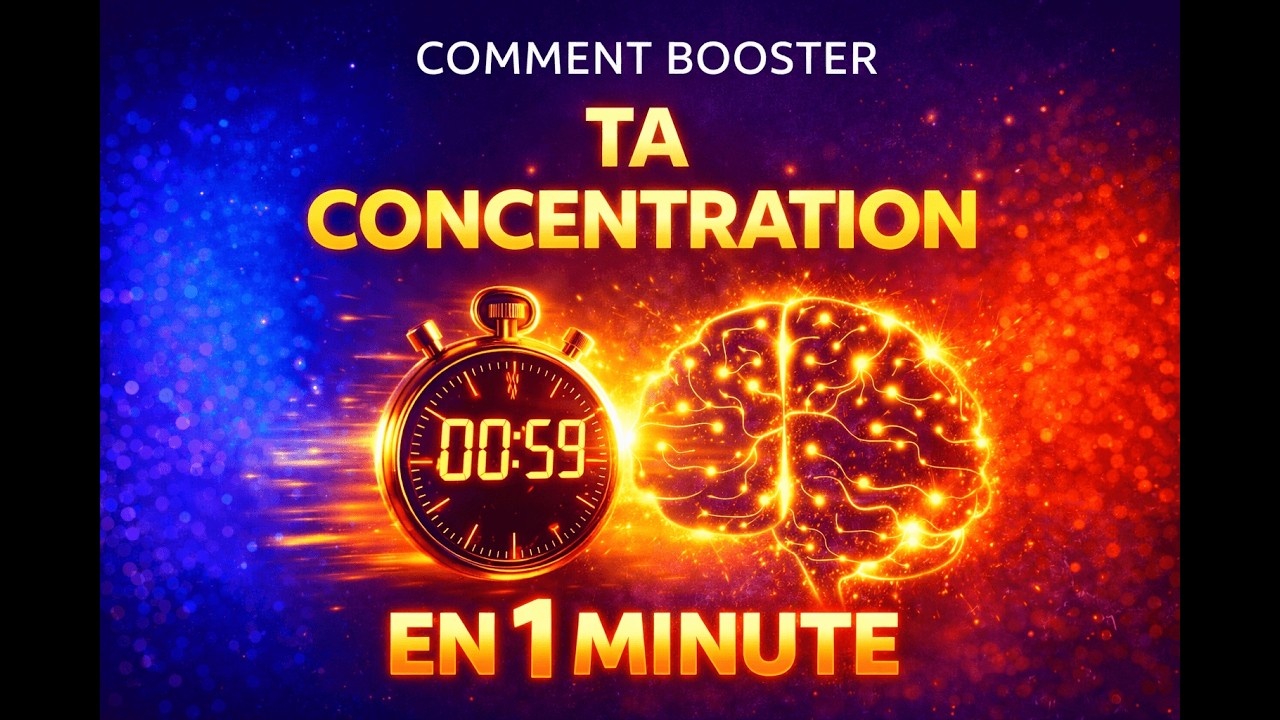 COMMENT BOOSTER TA CONCENTRATION EN 1 MINUTE