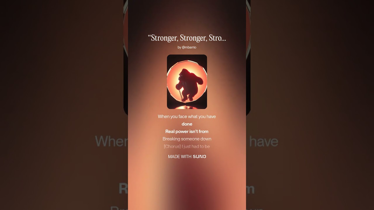 “Stronger, Stronger, Stronger” 1