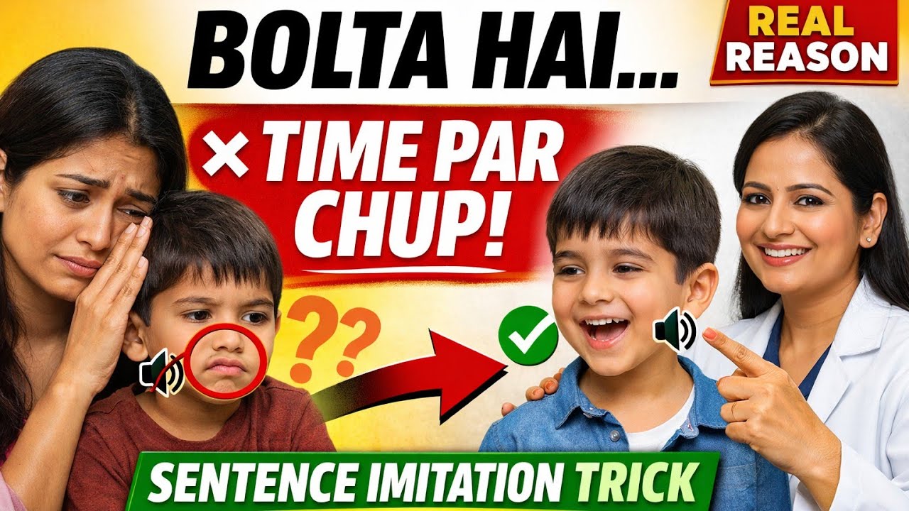 The Real Reason Behind Mera Baccha Bolta Hai Lekin At The Time Nhi Bolta | Sentences imitation