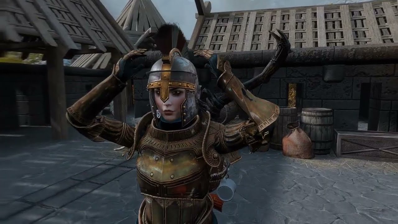 Cool helmet sis - Skyrim VR with MGO looks incredible in VR