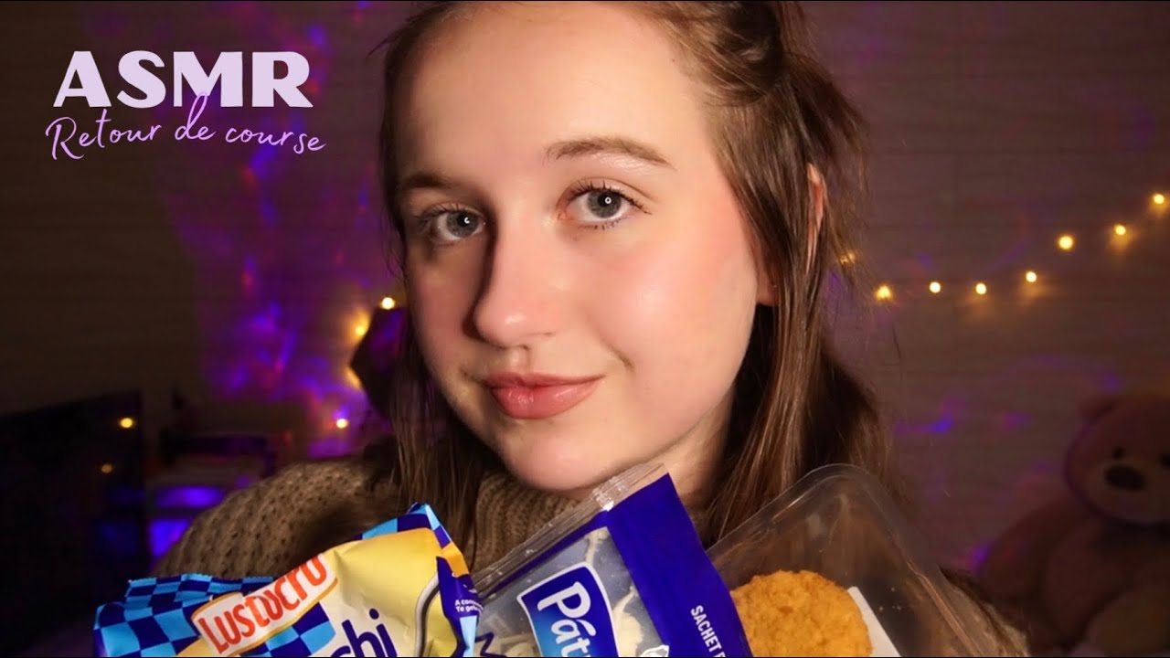 ASMR | Retour de courses 🥝🍩(chuchotements)