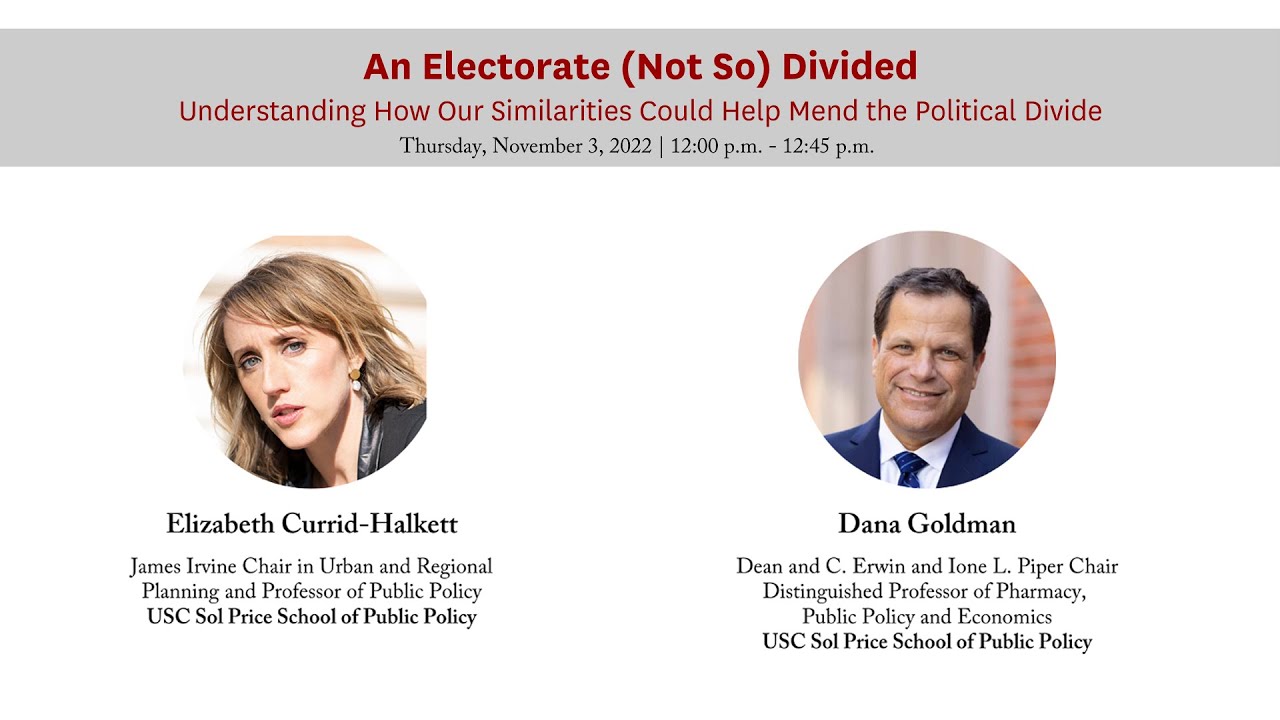 Highlights: An Electorate Not So Divided: How Our Similarities Could Help Mend the Political Divide