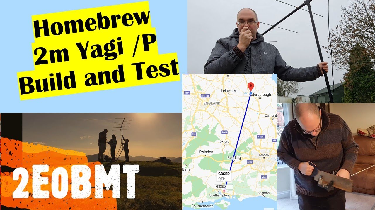 2M Yagi /P Portable Antenna Build and Test with FT 817 5w, for SOTA use, Ham Amateur Radio SSB FM
