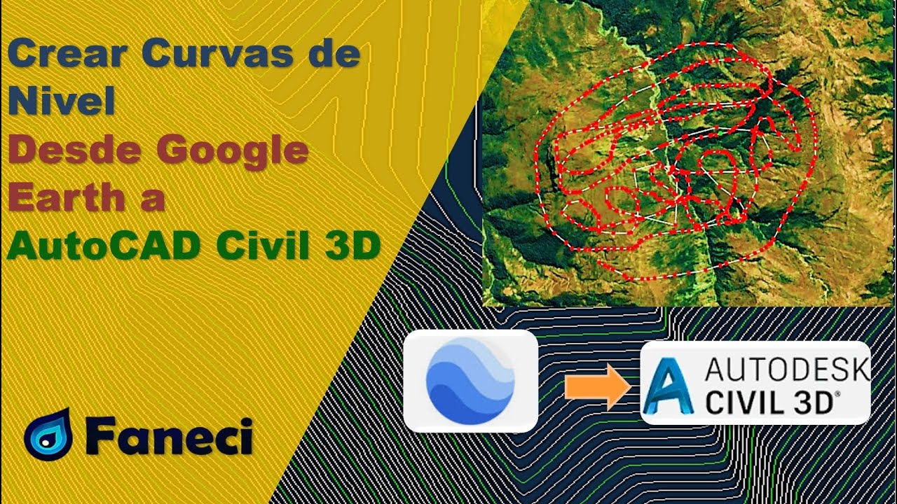 CURVAS DE NIVEL DE GOOGLE EARTH A CIVIL 3D✅