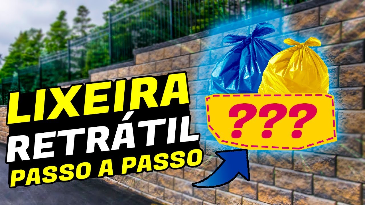 Como Fazer uma LIXEIRA RETRÁTIL do Zero [PASSO A PASSO]