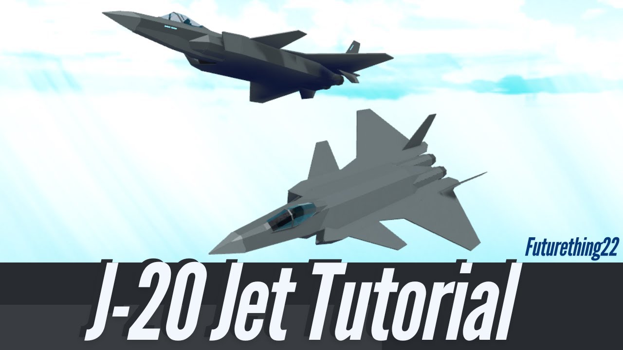 J-20 Stealth Fighter Jet Tutorial (Roblox Build a Boat for Treasure)
