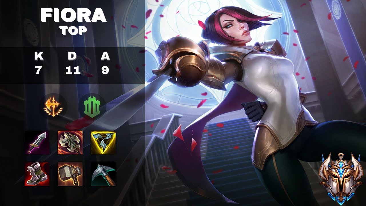 Top Fiora vs Darius - Challenger League of Legends Replay