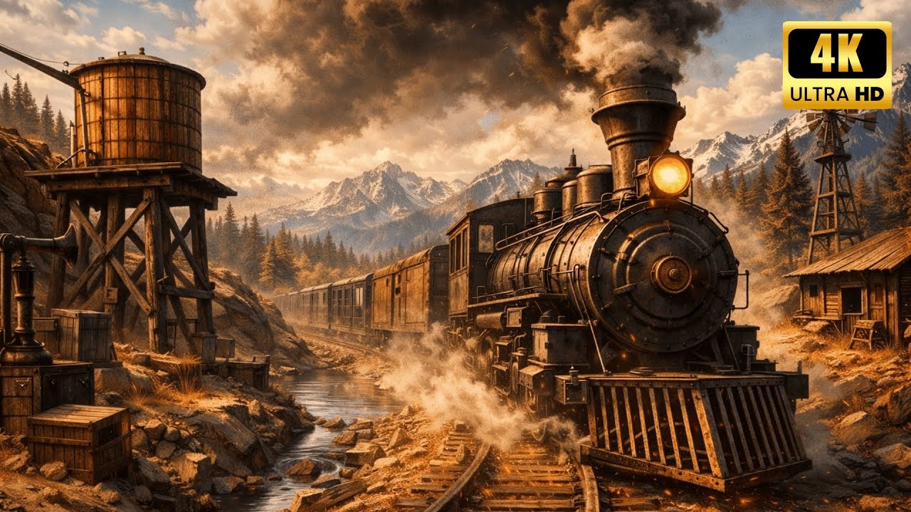 Cinematic Train Journey | Red Dead Redemption 2 Travel Film | 4K