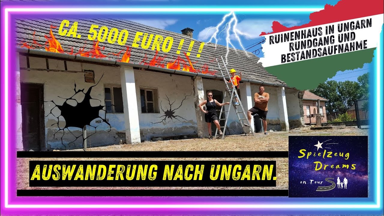 Ruine in Ungarn für ca. 5000 Euro gekauft?! Rollen die Bagger bald an um das Haus abzureißen? #liebe