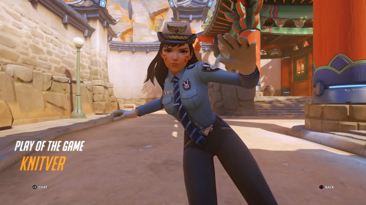 Overwatch - My D.Va Officer Busan Bomb 4 Kills