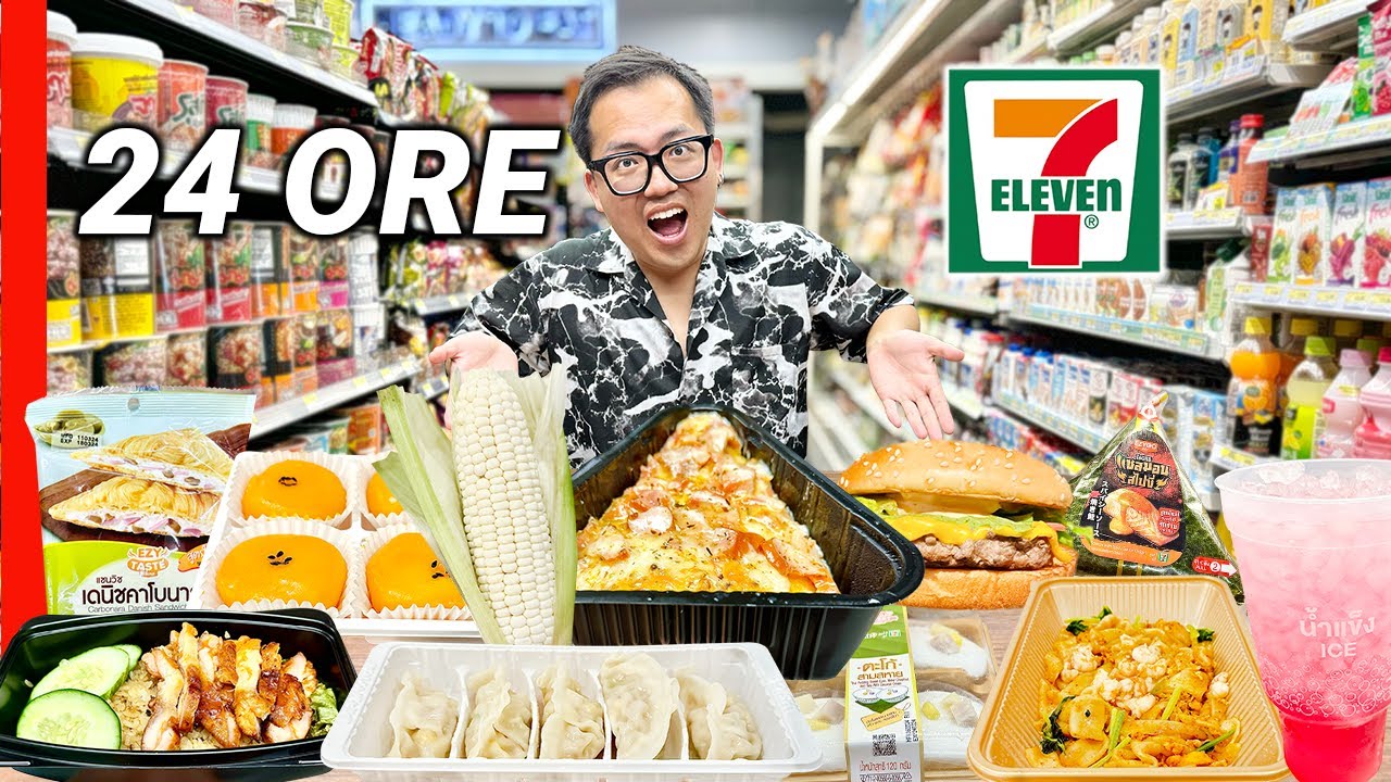 В течение 24 часов я ем ВСЕ в 7-Eleven в Таиланде!!🇹🇭