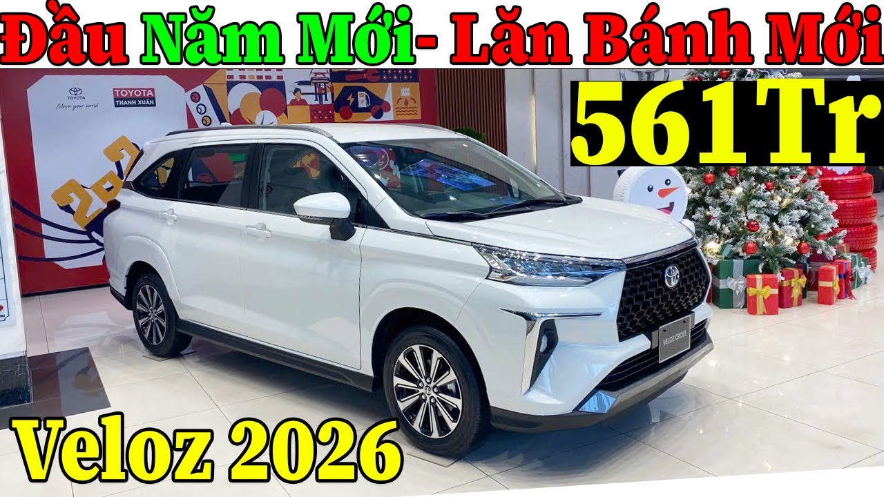 ✅Xe 7 Chỗ Toyota Veloz Cross Khuyến Mại Tháng 1 Năm 2026 Còn 561Tr| Lăn Bánh Veloz Cross | Topcarvn