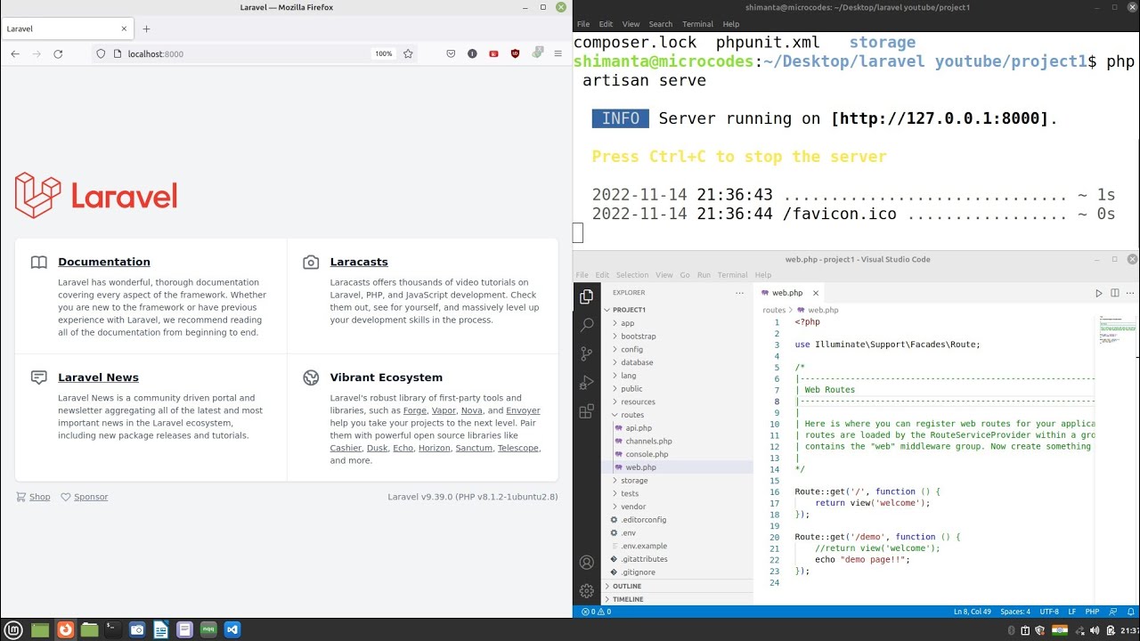 Setup Laravel 🔨 in Linux 🐧
