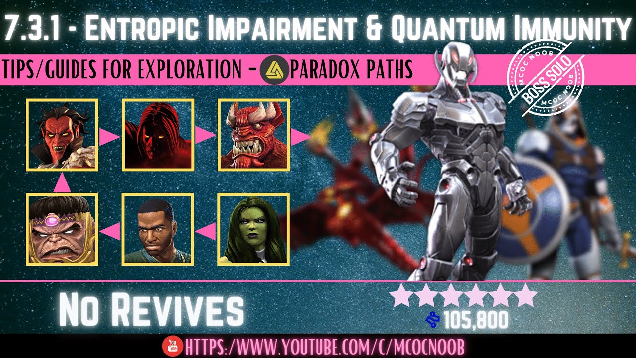 MCOC: Act 7.3.1 - Paradox, Entropic Impairment, Quantum Immunity & Whittle Down - Ultron - Quest