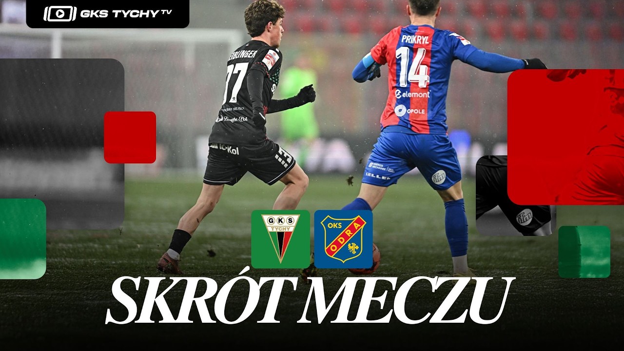 21. kolejka Betclic1Liga: Skrót meczu GKS Tychy - Odra Opole 1:1