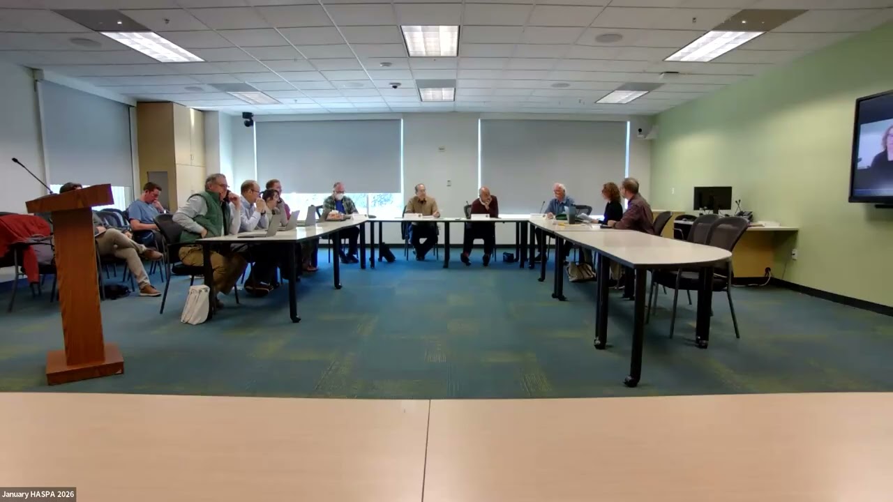 HASPA Zoom Meeting Jan. 15, 2026