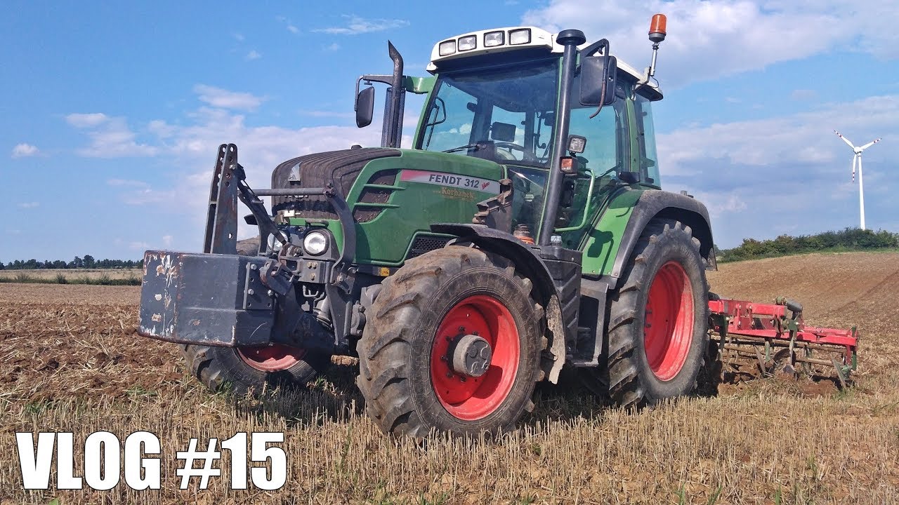Gruberowanie Ścierniska po pszenicy ☆ Fendt 312 Vario + Unia Kos  ☆ SERWATKOWY VLOG #15
