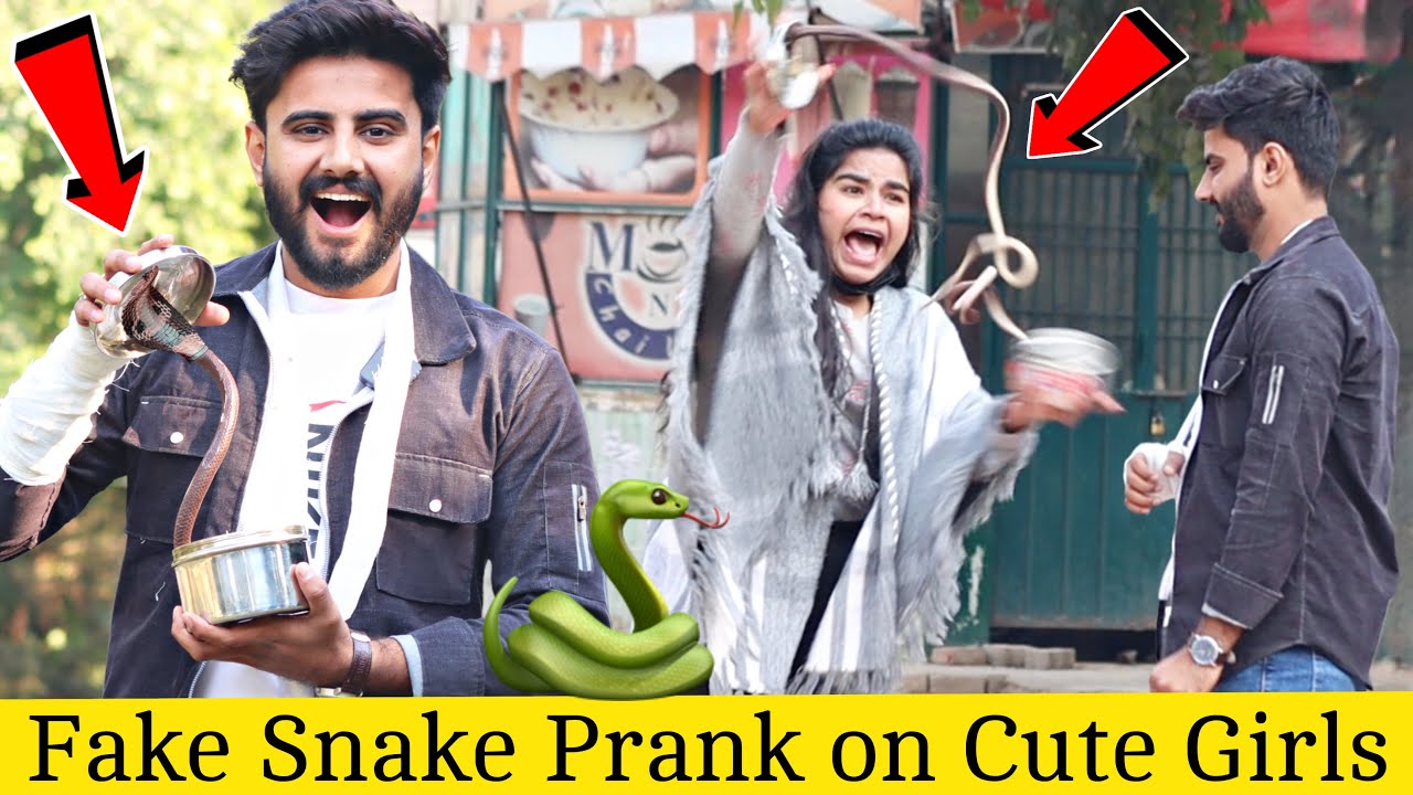 Fake Snake Prank on Cute Girls @That Was Crazy